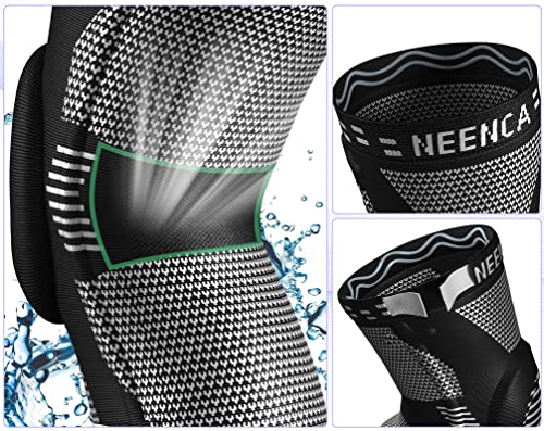 NEENCA Professional Knee Brace For Pain Relief Medical Knee Support With Patella Pad & Side Stabilizers Compression Knee Sleeve For Meniscus Tear ACL Joint Pain Runner Workout - FSA/HSA Eligible