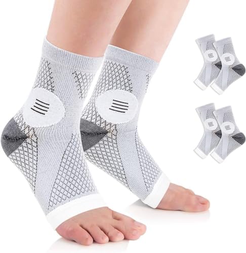 Neuropathy Socks For Women Men 2 Pair Plantar Fasciitis Sock Neuropathy Foot Pain Relief Compression Socks Ankle Compression Socks Sleeve for Plantar Fasciitis Relief