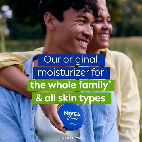 NIVEA Creme All-Purpose Moisturizing Cream Face Hand Body Cream Deep Nourishment Daily Moisturizer For All Skin Types Normal To Dry And Sensitive 400mL