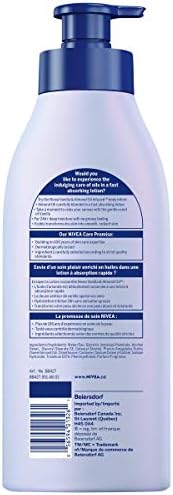 NIVEA Oil-Infused Vanilla & Almond Oil Body Lotion Non-greasy Fast Absorbing Daily Moisturizer 24H Deep Moisture For All Skin Types Normal To Dry Dermatologically Tested 500 ML