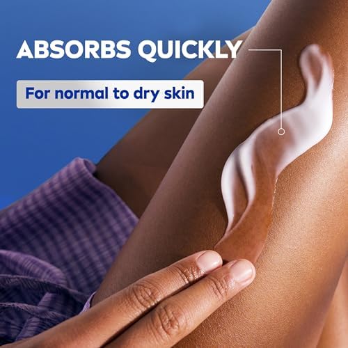 NIVEA Oil-Infused Vanilla & Almond Oil Body Lotion Non-greasy Fast Absorbing Daily Moisturizer 24H Deep Moisture For All Skin Types Normal To Dry Dermatologically Tested 500 ML