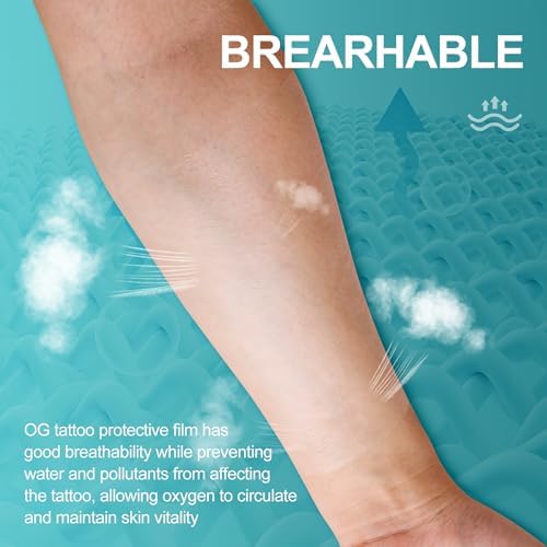 OG Tattoo Protective Film 6" X 11 Yard - Waterproof Tattooing Aftercare Bandage Roll For Second Skin Tattoo Wrap - Breathable Sterile Ultra Flexible Latex-Free - Faster Tattoos Healing