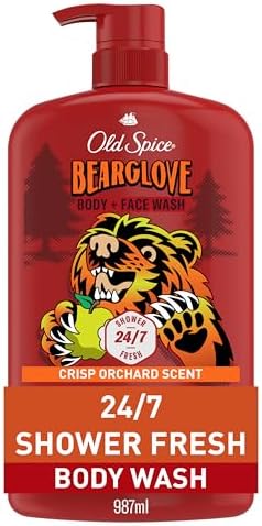 Old Spice Body Wash For Men Bearglove Long Lasting Lather 987 ML