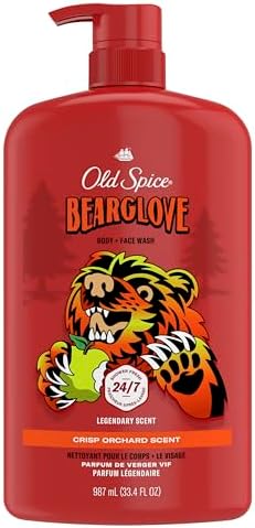 Old Spice Body Wash for Men Bearglove Long Lasting Lather 987 mL