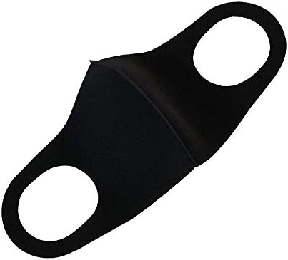 Pack Of 5 Face Cover Unisex Black Washable Dust Cotton Mouth Cover Reusable Cotton Fabric Face Mask