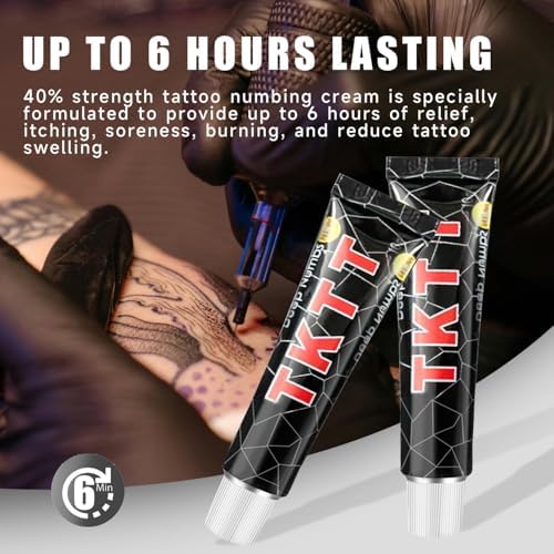Painless Tattoo Cream - Natural Tattoo For 4-8 Hours - 4pcs*10g
