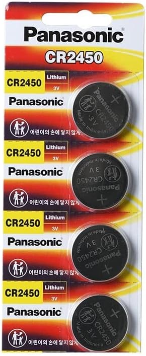 Panasonic Cr2450 Cr 2450 Lithium 3v Battery [ Pack Of 4 ]