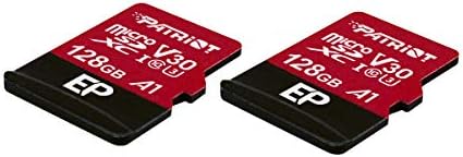 Patriot 128GB A1 / V30 Micro SD Card For Android Phones And Tablets 4K Video Recording - 2 Pack Retail Units