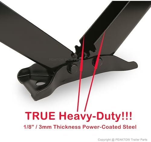 PEAKTOW Enhanced 9000 Lb. 24" RV Stabilizer Leveling Scissor Jack Set (2-Pack) – Includes Handle Socket & Screws