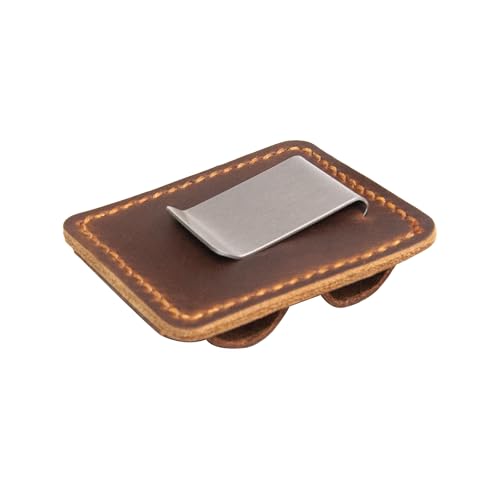 Pen Holder Clip Leather Notepad Accessory Leather Pen Pencil Holder Clip For Notebook Journal Single Pen Holder Perfect Gift (Brown (Double))