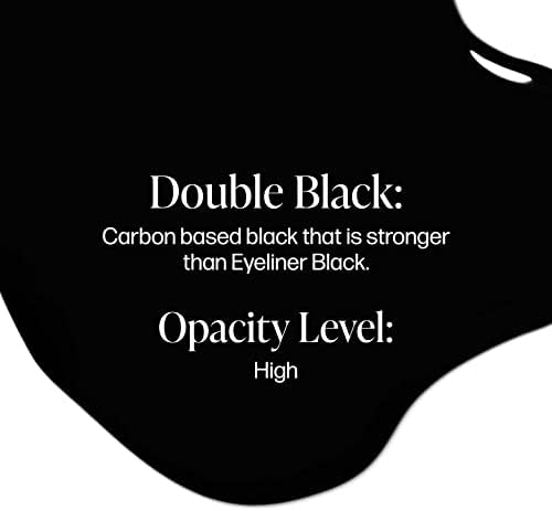 Perma Blend - Double Black - Microblading Ink For Permanent Eyeliner - Professional Tattoo Ink - Dark Carbon Based Black Tattoo Ink Makeup (0.5 Oz)