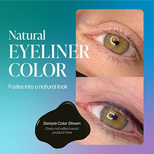 Perma Blend - Double Black - Microblading Ink For Permanent Eyeliner - Professional Tattoo Ink - Dark Carbon Based Black Tattoo Ink Makeup (0.5 Oz)