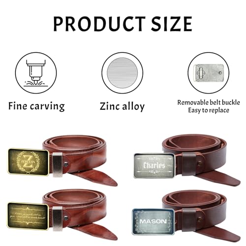 Personalized Belt Buckles Men Custom Belt Buckle Cowboy Belt Buckles For Men Large Belt Buckle Removable Replacement Belt Buckle Birthday Party Holiday Gifts. (belt Buckle-2)