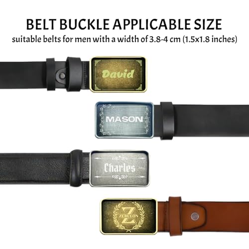 Personalized Belt Buckles Men Custom Belt Buckle Cowboy Belt Buckles For Men Large Belt Buckle Removable Replacement Belt Buckle Birthday Party Holiday Gifts. (belt Buckle-2)
