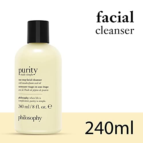 PHILOSOPHY Purity Made Simple Facial Cleanser With Meadowfoam Seed Oil Cleanses Skin Of Dirt Oil And Makeup All In One Simple Step