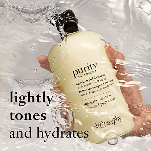 PHILOSOPHY Purity Made Simple Facial Cleanser With Meadowfoam Seed Oil Cleanses Skin Of Dirt Oil And Makeup All In One Simple Step