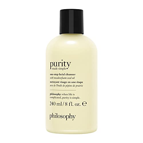 PHILOSOPHY purity made simple facial cleanser with meadowfoam seed oil cleanses skin of dirt oil and makeup all in one simple step