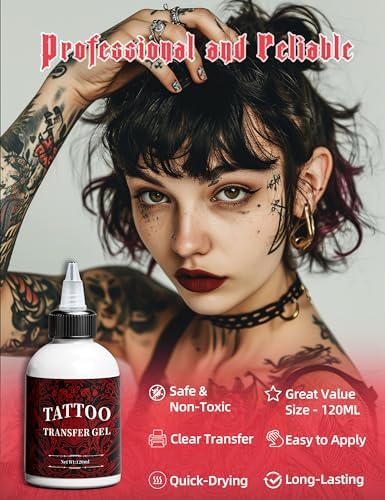 Phomemo Tattoo Transfer Gel Stencil Stuff For Tattoo Artists & Beginners Tattoo Supplies For Tattooing 4 Ounce