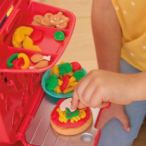 Play-Doh Pizza Delivery Scooter Playset Large Ride-On Play Food Preschool Toys For Boys & Girls 3-5 Kids Arts & Crafts Max Weight 50 Lbs/22.6 Kg