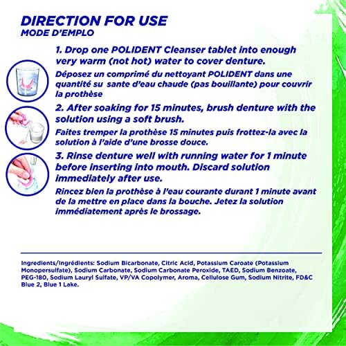 Polident Retainer Cleanser 3-pack X 84 Tabs (252 Tabs)