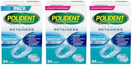 Polident Retainer Cleanser 3-pack x 84 tabs (252 tabs)