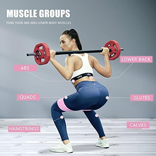 Polygon Resistance Exercise Bands Fabric Non Slip Hip Bands For Squats Legs Butt Thigh And Hip Workout Thick Wide Fitness Loop For Men & Women. Workout Guide Included