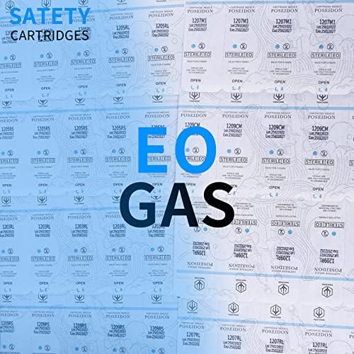 POSEIDON V3 Tattoo Cartridge Needles 30PCS Mixed Size 3RL 5RL 7RL 5RM 7RM 9RM Disposable Steriled Needles With Membrane Safety Cartridges (30pcs #12/10 Standard)