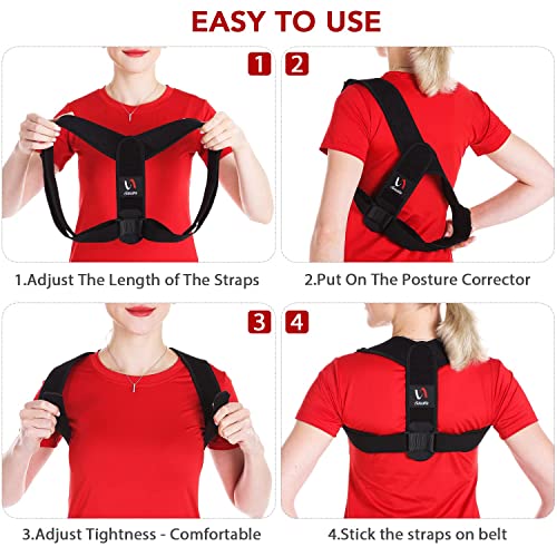 Posture Corrector For Men And Women Comfortable Upper And Back Brace Adjustable Back Support For Back Shoulder And Neck