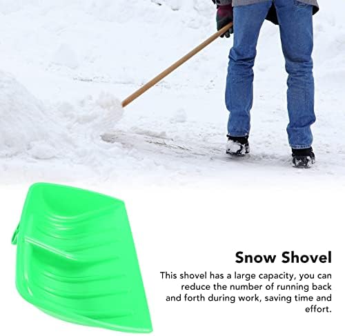 PP Plastic Snow Shovel For Garden 34mm Handle Socket Diameter Large Capacity Shovel Replacement For Construction Clean Easy Installation Scraping Garbage Sand Snow Debris