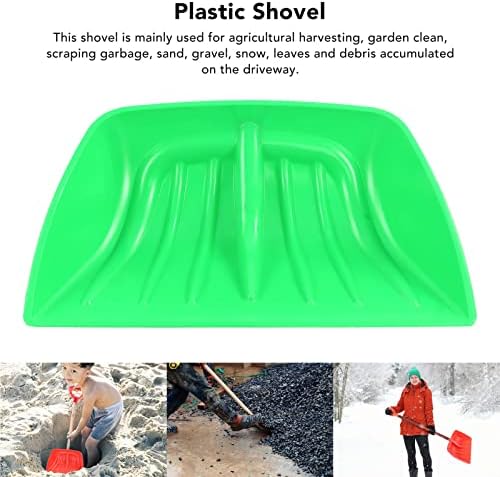 PP Plastic Snow Shovel For Garden 34mm Handle Socket Diameter Large Capacity Shovel Replacement For Construction Clean Easy Installation Scraping Garbage Sand Snow Debris