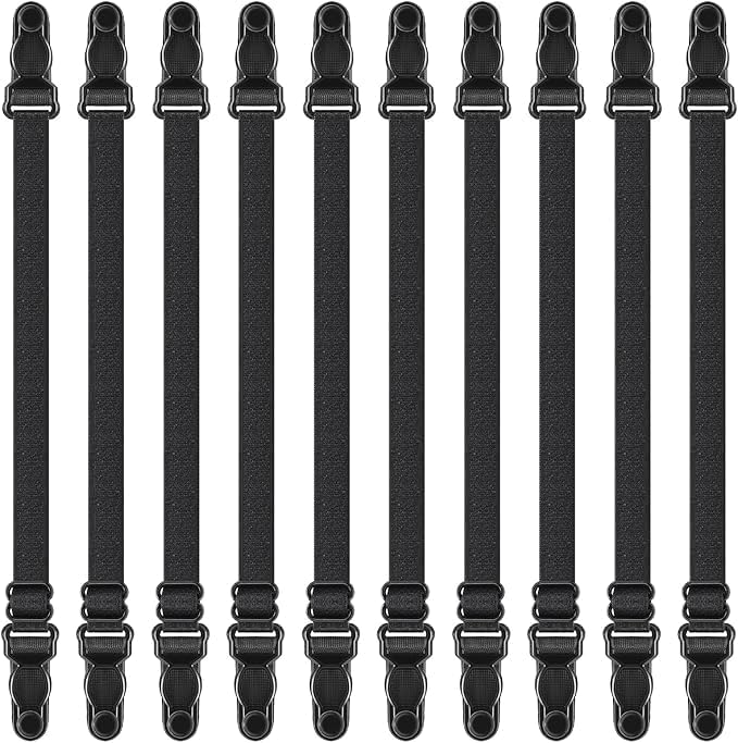 PUGAILA 10Pcs Mask Strap Extenders Mask Extenders/Ear Savers Face Mask Extender Strap Mask Straps for Back of Head High Elastic Fabric Mask Ear Saver (10PCS)