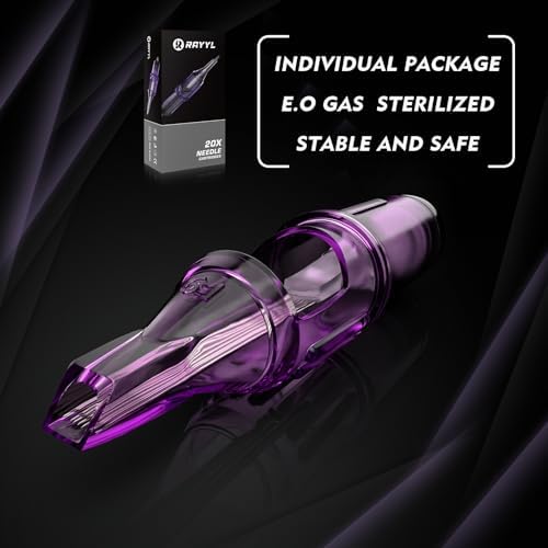 Rayyl 60Pcs Assorted 1203RL 1205RL 1207RS 1209RS 1207RM 1209RM Disposable Needles For Rotary Machine