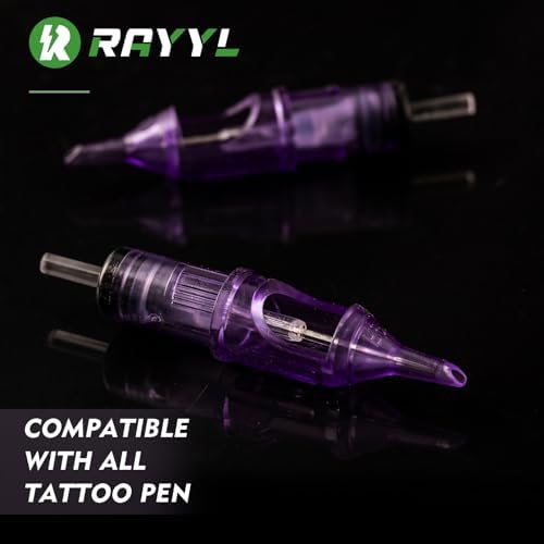 Rayyl 60Pcs Assorted 1203RL 1205RL 1207RS 1209RS 1207RM 1209RM Disposable Needles For Rotary Machine