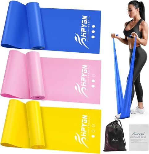 Resistance Bands Exercise Bands Physical Therapy Bands for Strength Training Yoga Pilates Stretching Stretch Elastic Band with Different Strengths Workout Bands for Home Gym