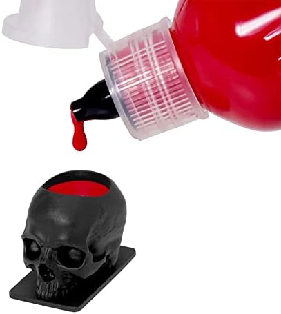 Saferly Skull Tattoo Ink Caps Cups For Tattooing Disposable Pigment Holder With Base Microblading Permanent Makeup Tattoo Supplies Size #16 Large Bag Of 200 Black