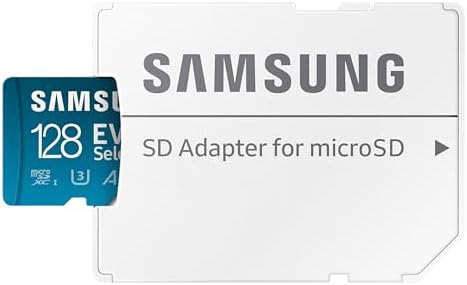 SAMSUNG EVO Select Micro SD-Memory-Card + Adapter 128GB MicroSDXC 160MB/s Full HD & 4K UHD UHS-I U3 A2 V30 For Android Smartphones Tablets Nintendo-Switch (MB-ME128SA/AM) [Canada Version]