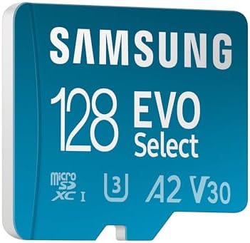 SAMSUNG EVO Select Micro SD-Memory-Card + Adapter 128GB MicroSDXC 160MB/s Full HD & 4K UHD UHS-I U3 A2 V30 For Android Smartphones Tablets Nintendo-Switch (MB-ME128SA/AM) [Canada Version]
