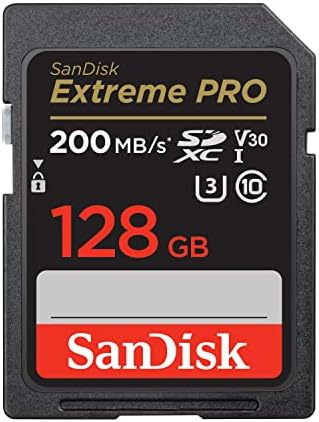 SanDisk 128GB Extreme PRO SDXC UHS-I Memory Card - C10 U3 V30 4K UHD SD Card - SDSDXXD-128G-GN4IN