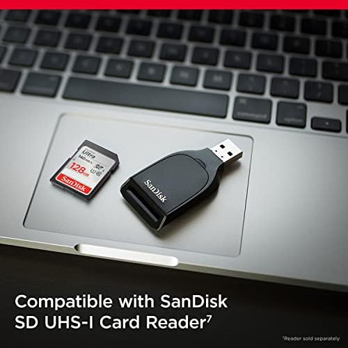 SanDisk 128GB Ultra SDXC UHS-I Memory Card - Up To 140MB/s C10 U1 Full HD SD Card - SDSDUNB-128G-GN6IN