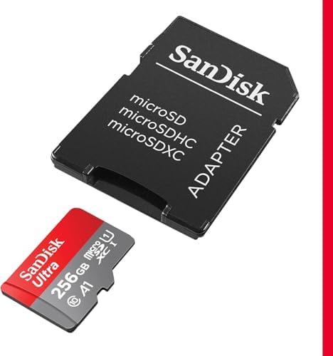 SanDisk 256GB Ultra MicroSDXC UHS-I Memory Card With Adapter - Up To 150MB/s C10 U1 Full HD A1 MicroSD Card - SDSQUAC-256G-GN6MA
