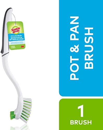 Scotch-Brite Pot Pan And Dish Brush Flexible Bristles Double Sided Scrub Brush