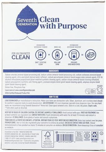 Seventh Generation Dishwashing Detergent Powder 45 Oz 1 Count