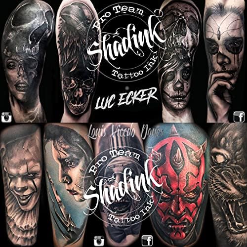 Shadink Tattoo Ink Professional Tattooing Inks For Color Portrait Black & Gray Style (Magenta)