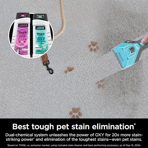 Shark CarpetXpert HairPro Pet With StainStriker Upright Carpet Cleaner Machine For Pets Deep Carpet Rug And Upholstery Cleaner Pet Stain & Odour Remover Pet Hair Pickup Carpet Shampooer EX301C