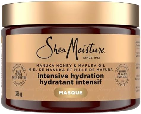 SheaMoisture Intensive Hydration Hair Masque hair treatment for dry damaged hair Manuka Honey & Mafura Oil deep conditioning treatment with fig extract 326 g