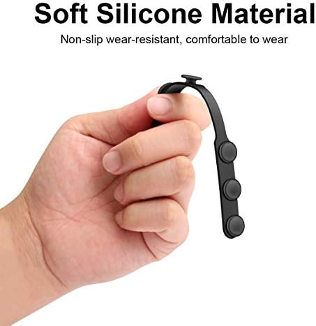 Silicone Mask Strap Extender With Buttons 10pcs Adjustable Anti-Slip Mask Extender Relieve Ear Pain Anti-Tightening Soft Ear Saver Protector Elastic Ear Strap Hook Holder For Kids & Adults