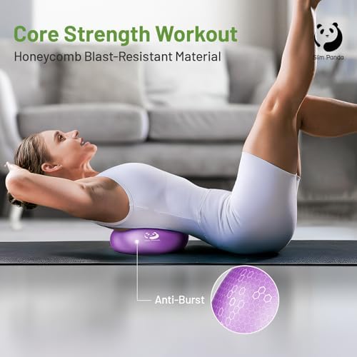 Slim Panda Pilates Ball 9 Inch Small Exercise Ball Therapy Ball Core Ball Mini Yoga Ball For Pilates Balance Stability Workout Core Training And Physical Therapy