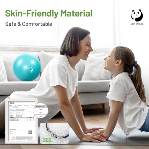Slim Panda Pilates Ball 9 Inch Small Exercise Ball Therapy Ball Core Ball Mini Yoga Ball For Pilates Balance Stability Workout Core Training And Physical Therapy