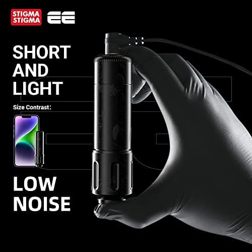STIGMA Wireless Tattoo Machine Gun Rotary Tattoo Machine Pen Cordless Battery With 1000mAh Japan Power Coreless Motor And RCA Jack Replacement EE Machine E42