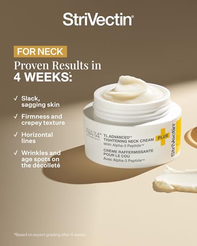 StriVectin Tighten And Lift Advanced Neck Cream PLUS With Alpha-3 Peptides For Neck And Décolleté Smoothing Look Of Wrinkles And Fine Lines Improves Crepey Skin And Vertical Lines 1.7 Ounce